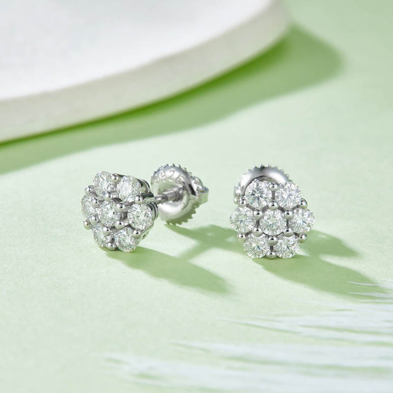 Stud Woman Moissanite Earring factory